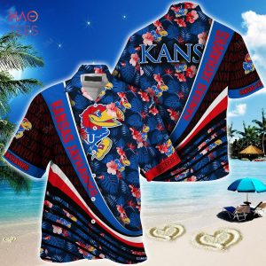 [TRENDING] Kansas Jayhawks  Summer Hawaiian Shirt, With Tropical Flower Pattern For Fans