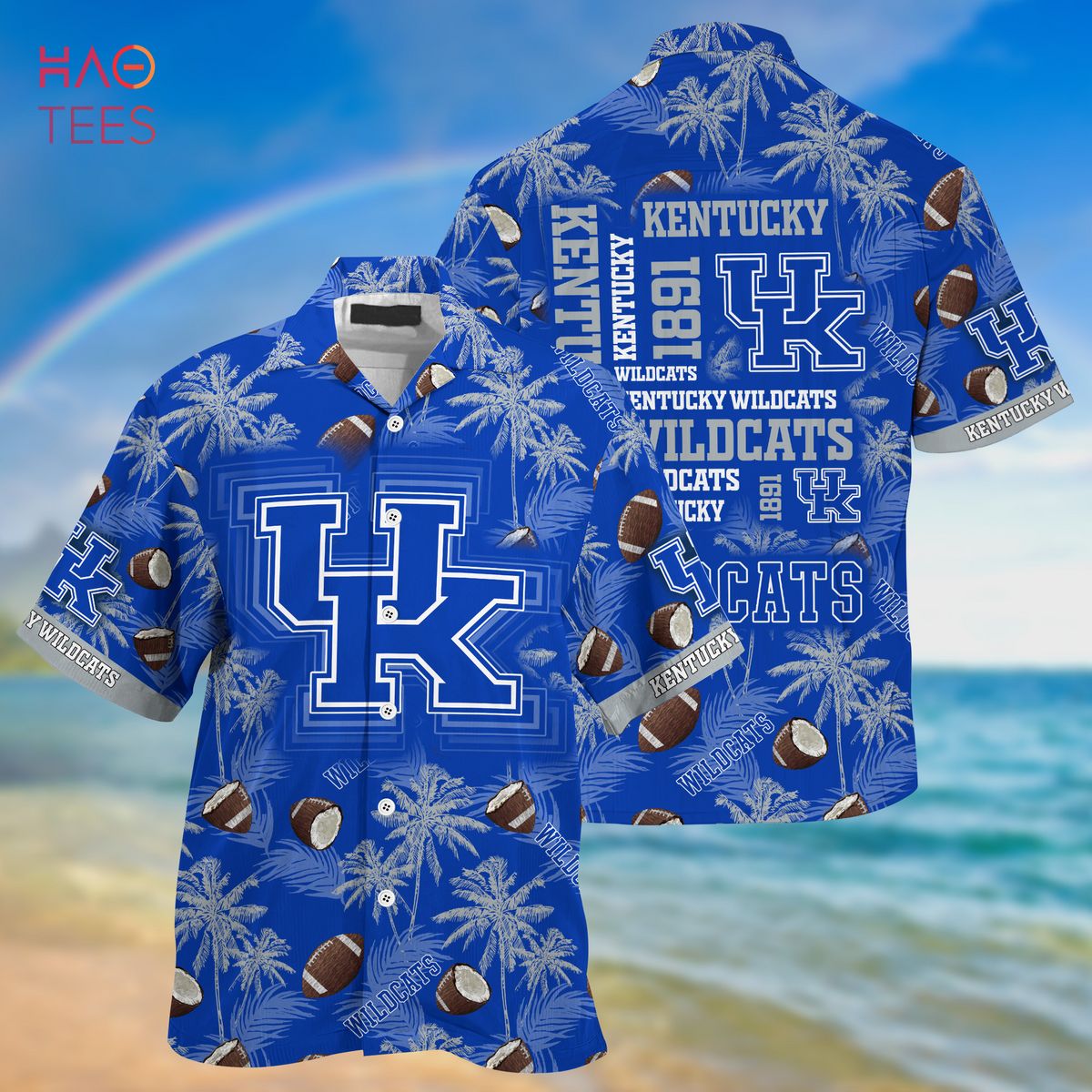 NJIT Highlanders New Trends Custom Name And Number Christmas Hawaiian Shirt  - Freedomdesign