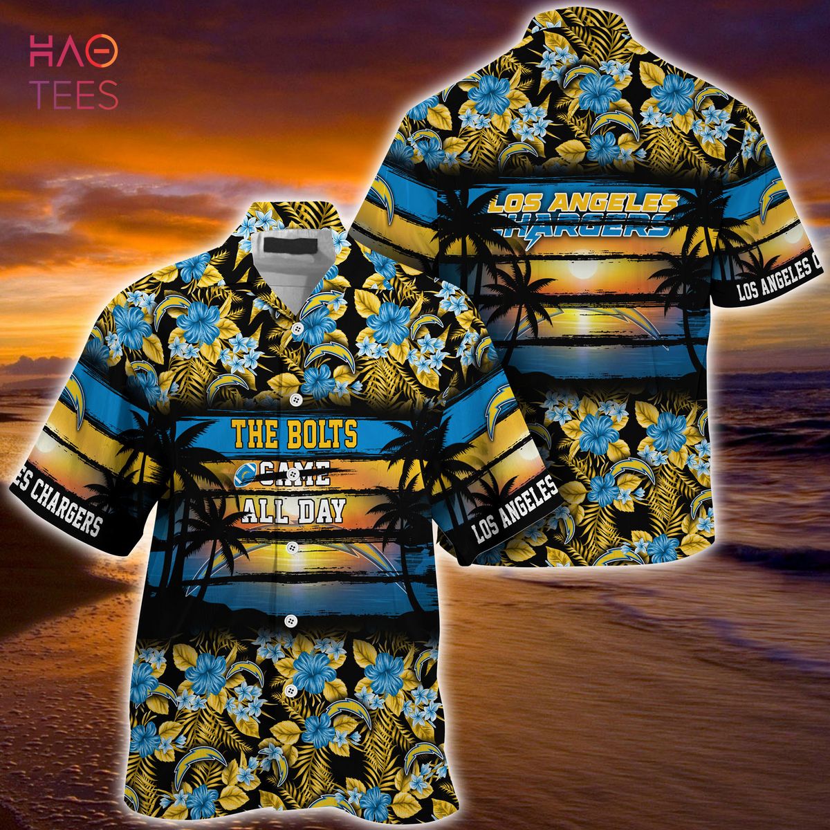 Los Angeles Chargers NFL Hawaiian Shirt Star Pattern Best Trend Summer Gift