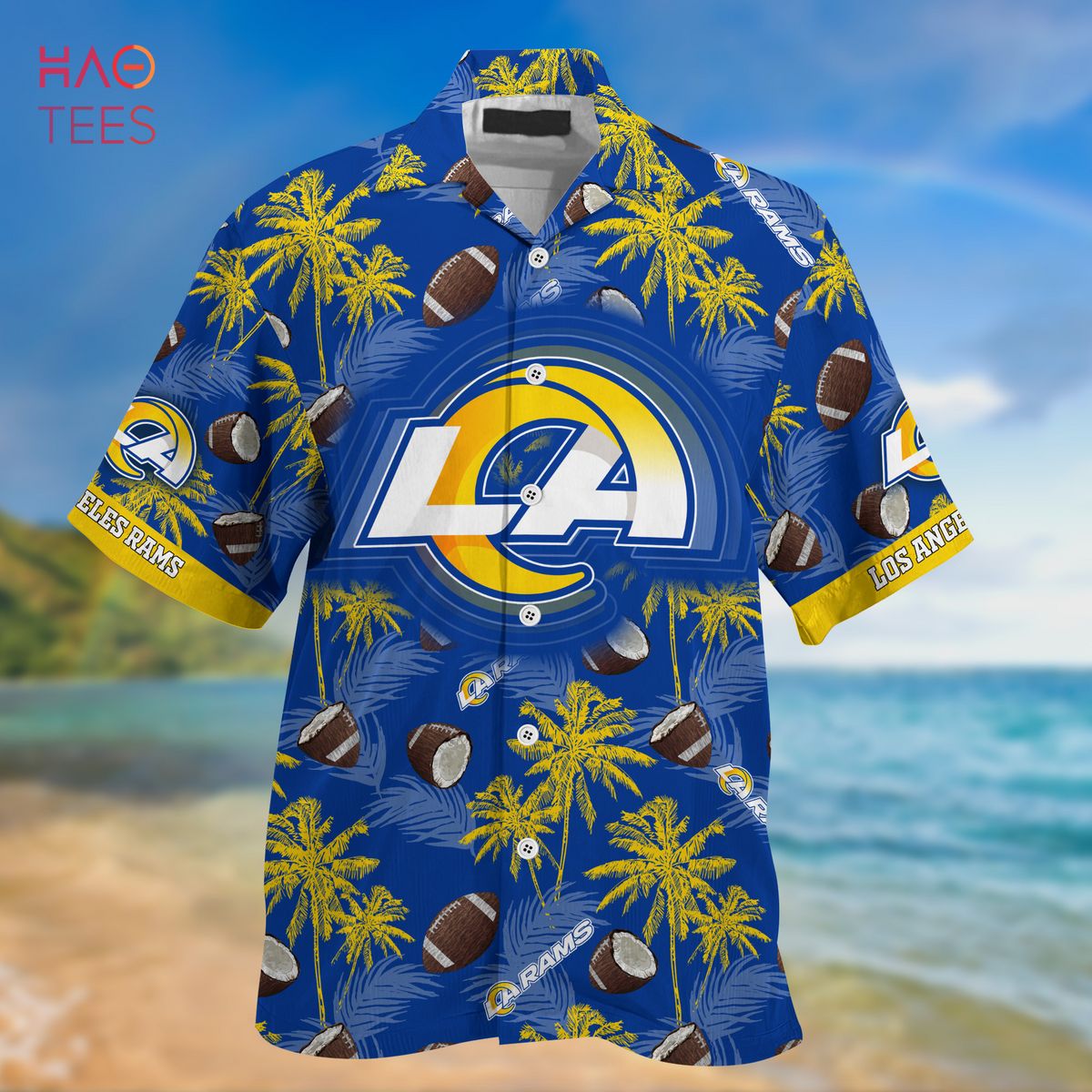 TRENDING] Los Angeles Rams NFL Hawaiian Shirt, Retro Vintage Summer