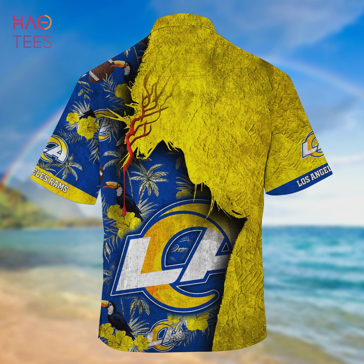 Los Angeles Rams NFL Design 6 Beach Hawaiian Shirt Men And Women