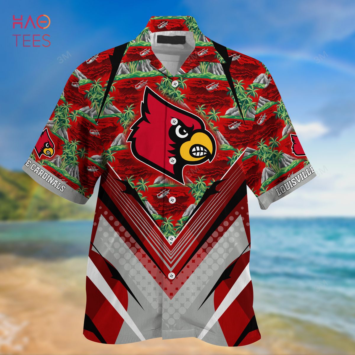 Louisville Cardinals Beach Shirt Men And Women Gift Hawaiian Shirt