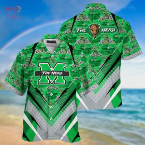 [TRENDING] Marshall Thundering Herd Summer Hawaiian Shirt And Shorts, For Sports Fans This Season