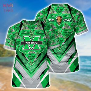 [TRENDING] Marshall Thundering Herd Summer Hawaiian Shirt And Shorts, For Sports Fans This Season