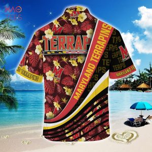[TRENDING] Maryland Terrapins Summer Hawaiian Shirt, With Tropical Flower Pattern For Fans