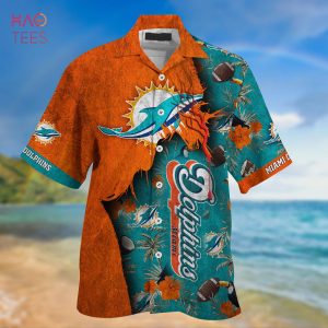 NFL Miami Dolphins Hawaiian Shirt Best Gift Miami Dolphins Illustration  Short-Sleeve Hawaiian Shirt - Muranotex Store