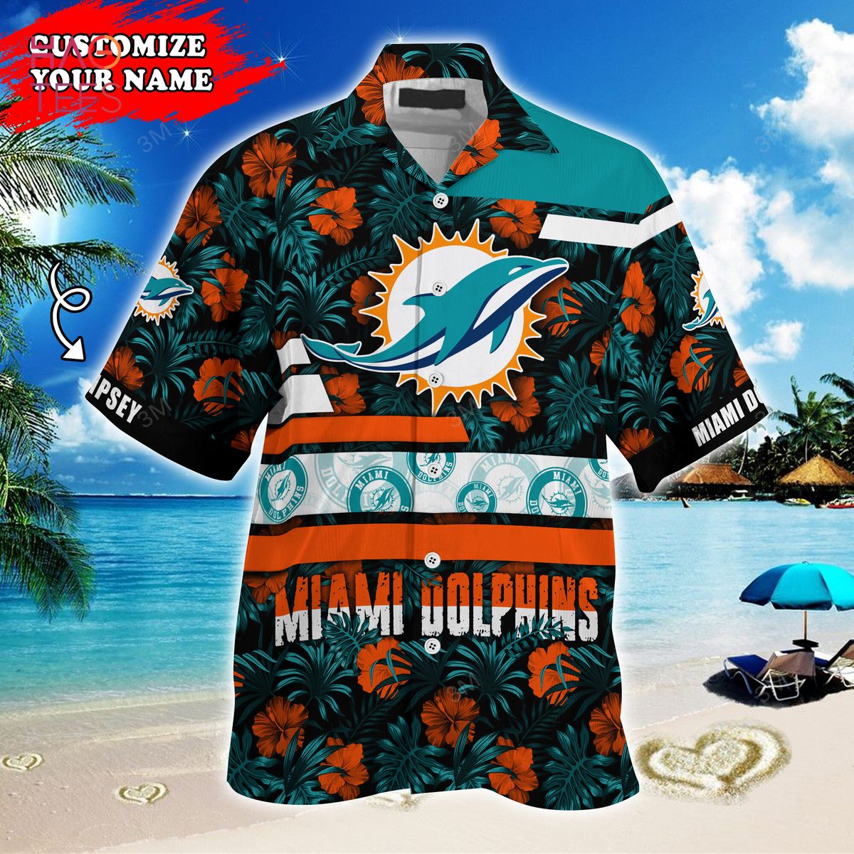 Miami Dolphins NFL Hawaiian Shirt Sunlit Aloha Shirt - Trendy Aloha