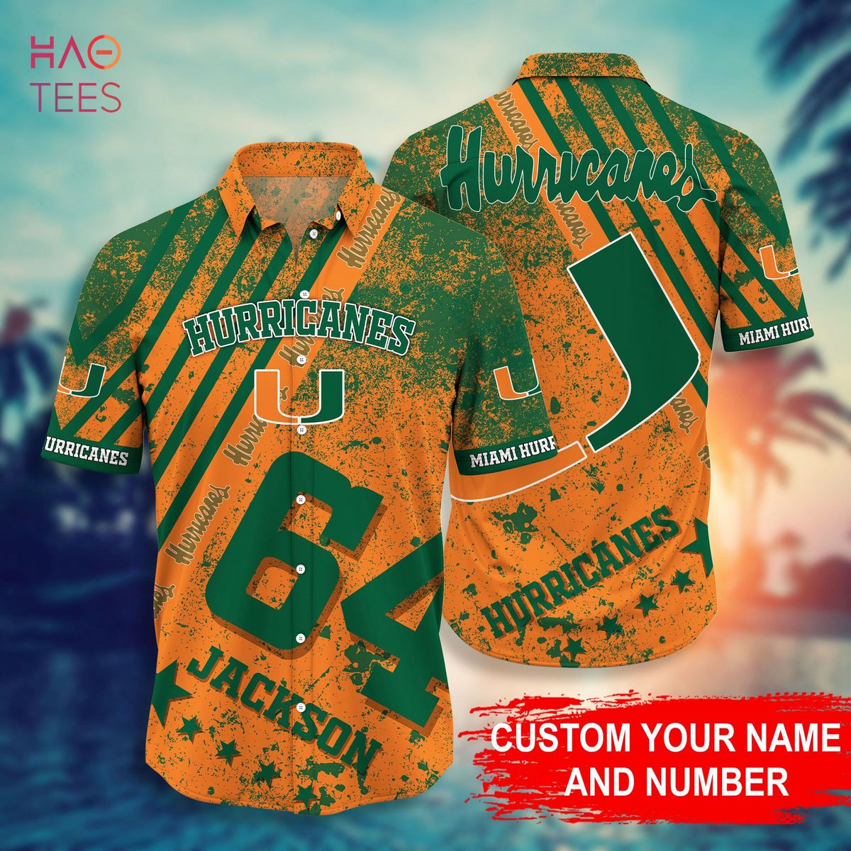 Miami Hurricanes NCAA Custom Name And Number Best Dad Ever Baseball Jersey  Shirt