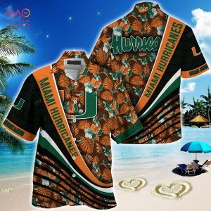 [TRENDING] Miami Hurricanes Summer Hawaiian Shirt, With Tropical Flower Pattern For Fans
