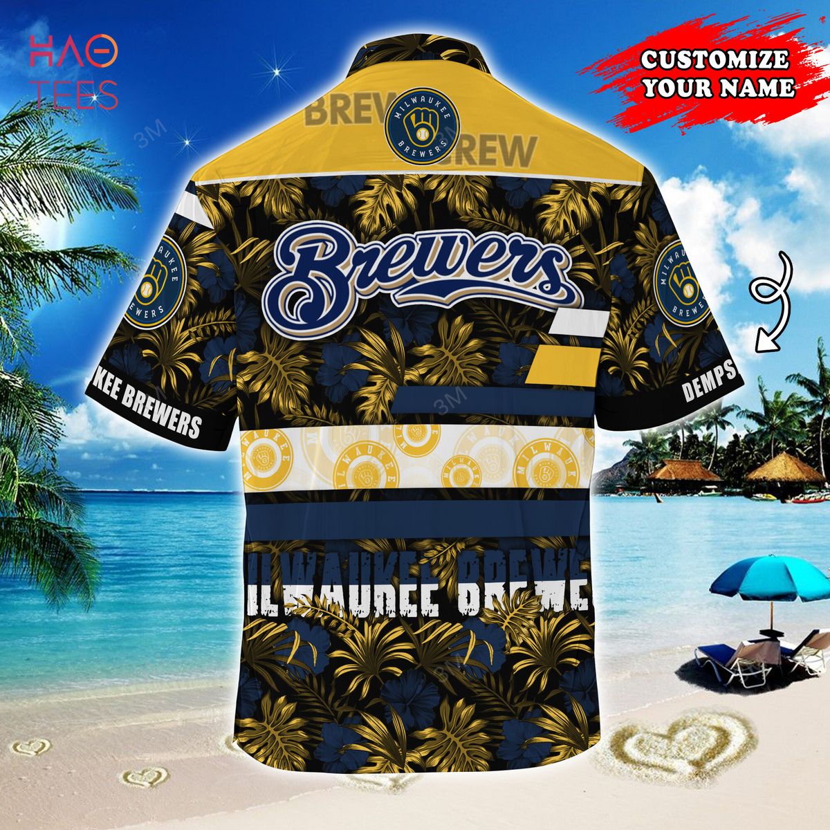 Milwaukee Brewers MLB Hawaiian Shirt Pool Parties Club Aloha Shirt