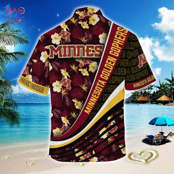 [TRENDING] Minnesota Golden Gophers Summer Hawaiian Shirt, With Tropical Flower Pattern For Fans
