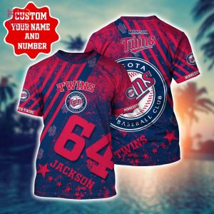 Personalized Minnesota Twins Full Printing Unisex Baseball Jersey