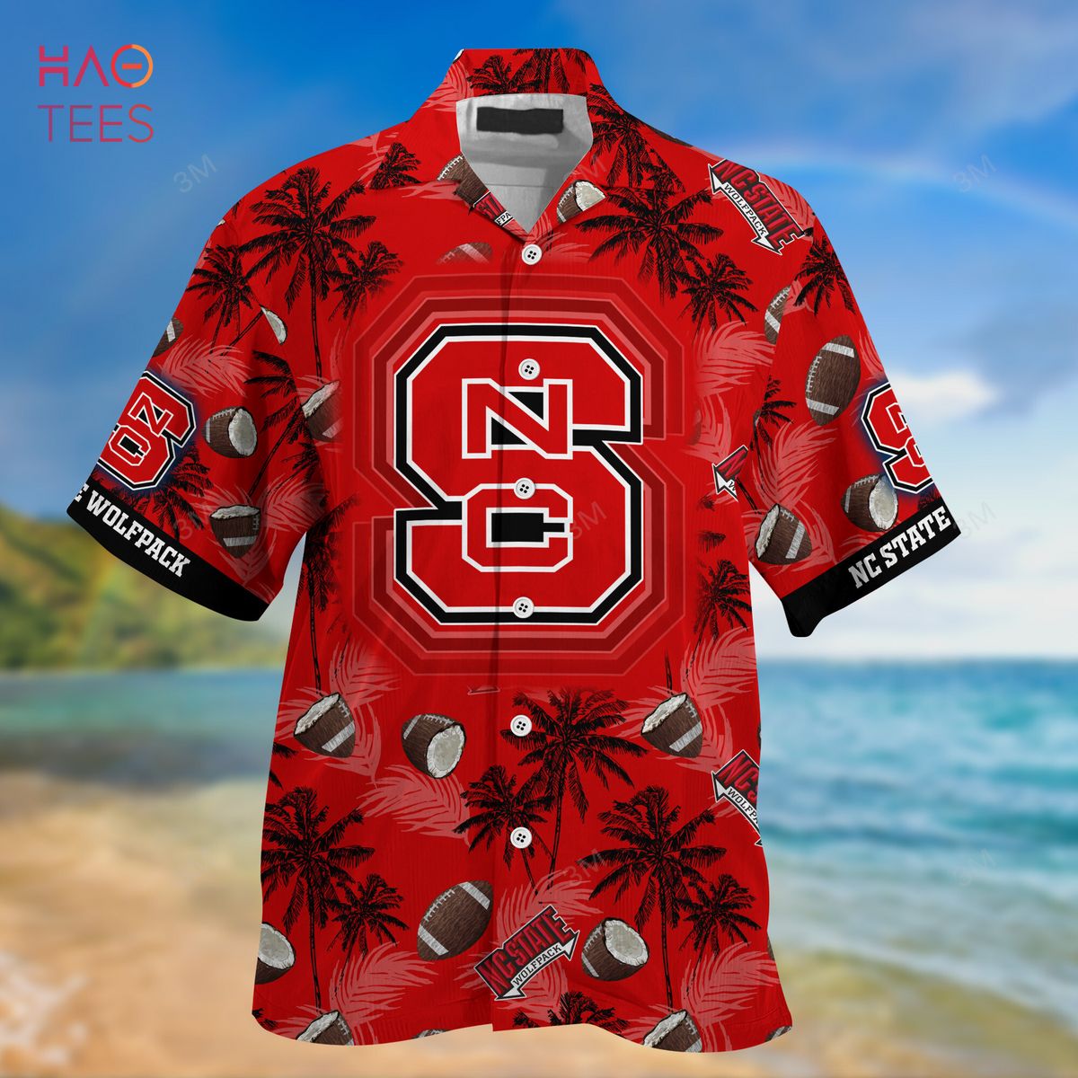 NCAA Nc State Wolfpack Flower Cheap Hawaiian Shirt 3D Shirt, Nc