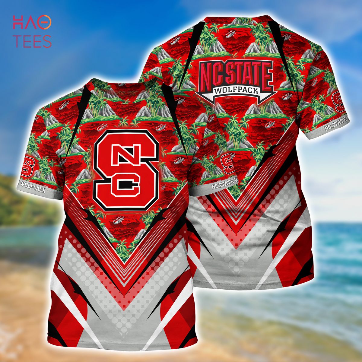LIMITED] NC State Wolfpack Summer Hawaiian Shirt And Shorts, With