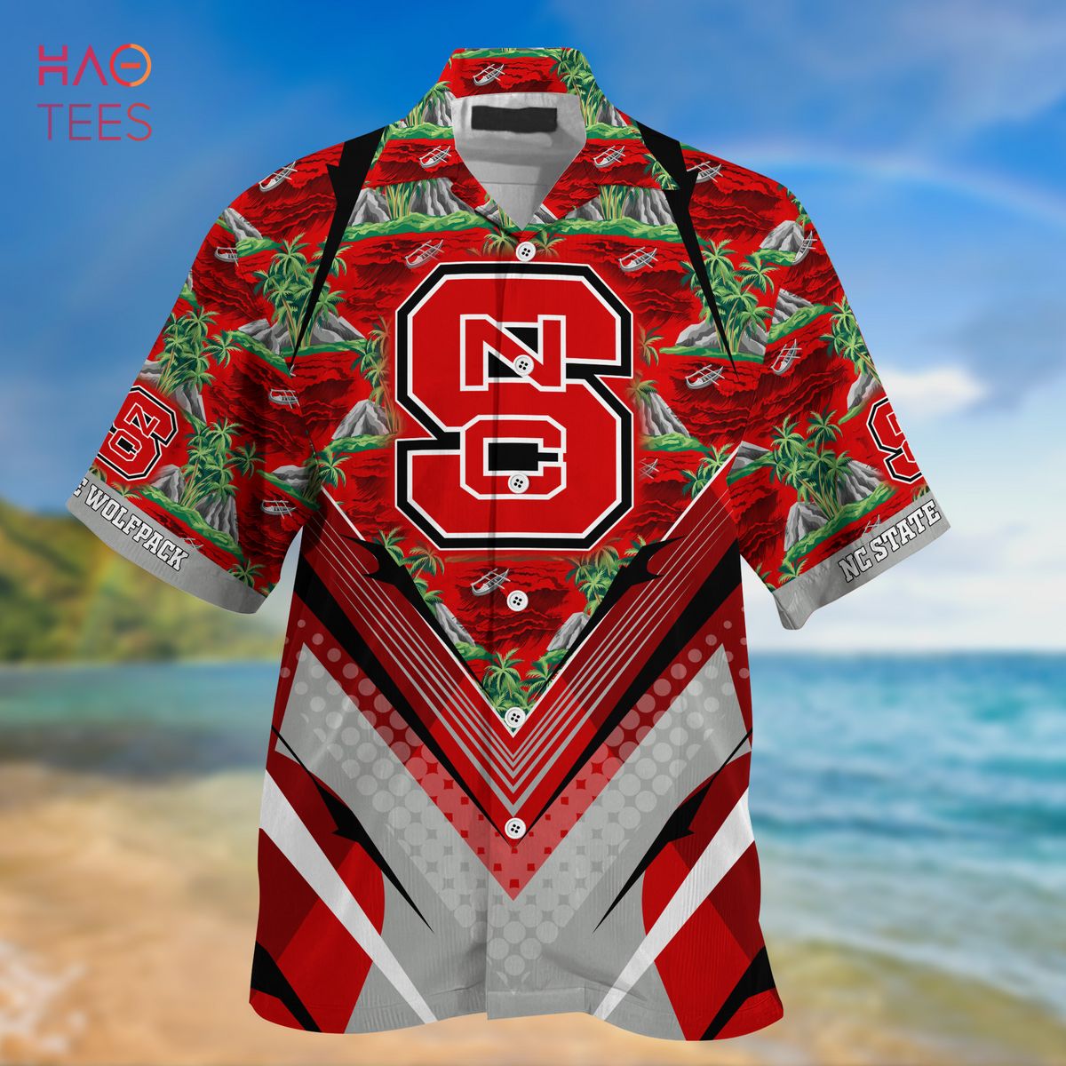 LIMITED] NC State Wolfpack Summer Hawaiian Shirt And Shorts, With