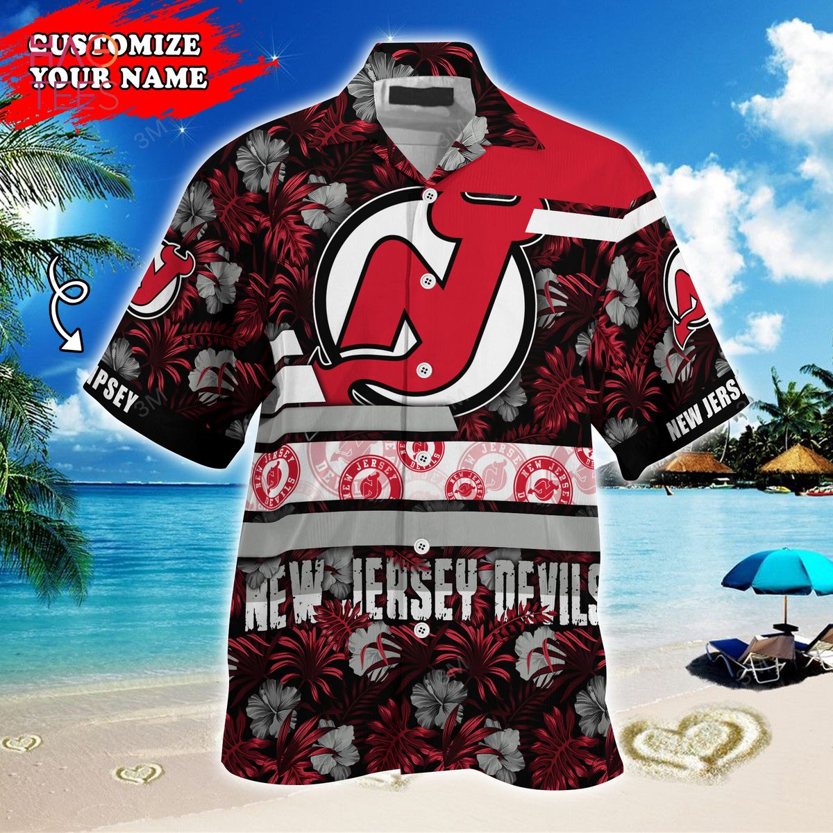 NHL New Jersey Devils Hawaiian Shirt,Aloha Shirt,Summer Gift For