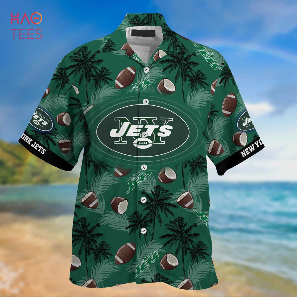 HOT New York Jets NFL Summer Hawaiian Shirt And Shorts