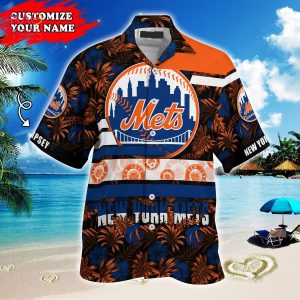 Trending MLB New York Mets Flower Summer Hawaiian Shirt - Owl Fashion Shop