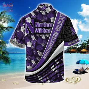 [TRENDING] Northwestern Wildcats Summer Hawaiian Shirt, With Tropical Flower Pattern For Fans
