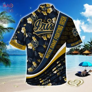 [TRENDING] Notre Dame Fighting Irish Summer Hawaiian Shirt, With Tropical Flower Pattern For Fans
