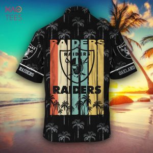 [TRENDING] Oakland Raiders NFL Hawaiian Shirt, Retro Vintage Summer