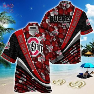 [TRENDING] Ohio State Buckeyes Summer Hawaiian Shirt, With Tropical Flower Pattern For Fans