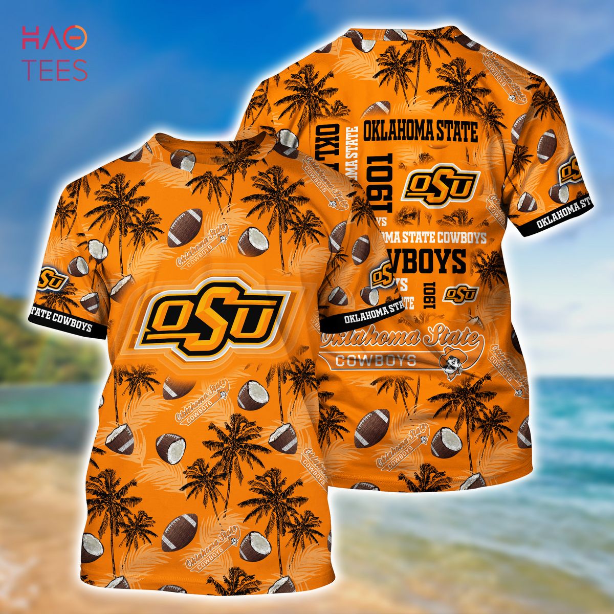 Oklahoma State Cowboys NCAA1 Hawaiian Shirt 4th Of July