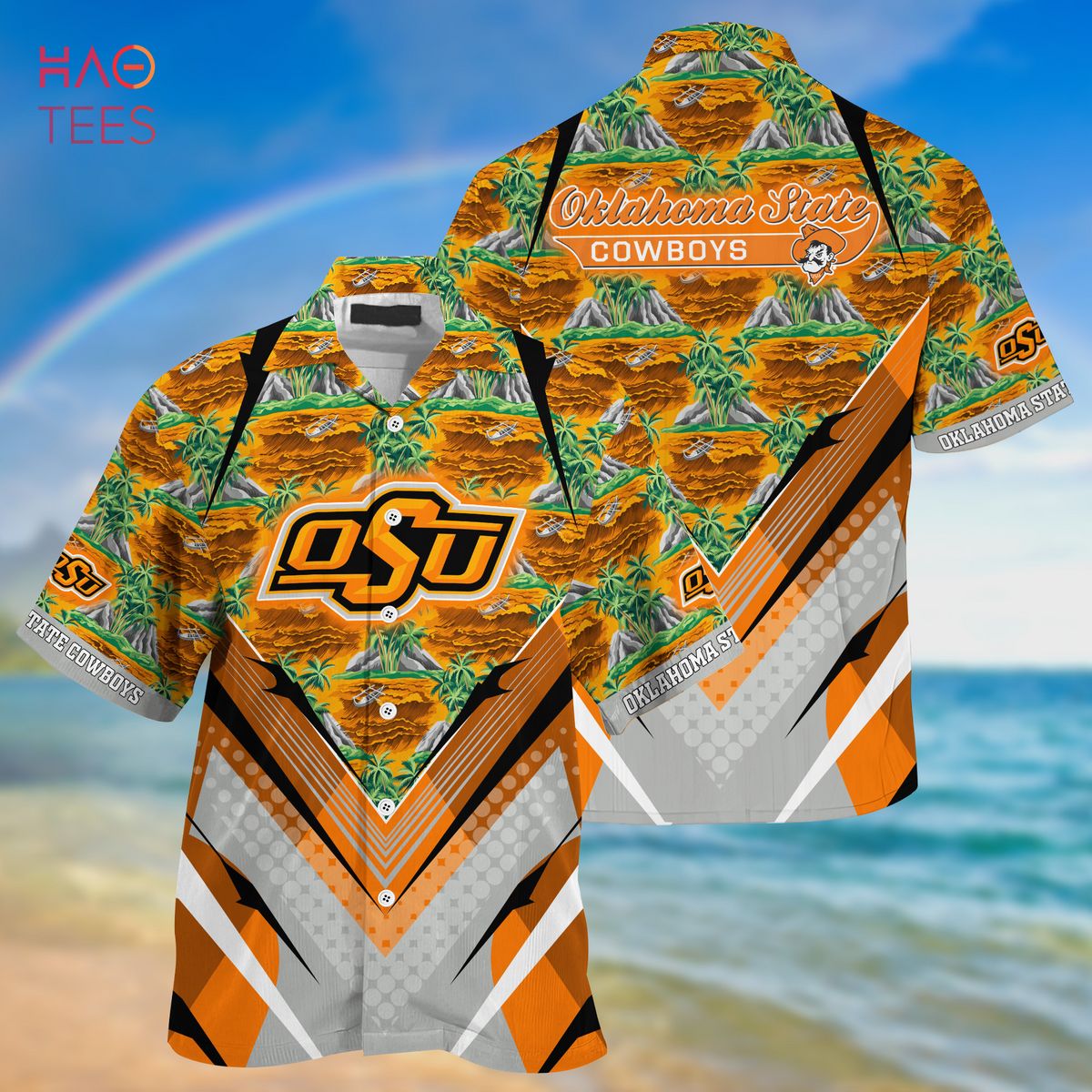 LIMITED] Oklahoma State Cowboys Summer Hawaiian Shirt And Shorts