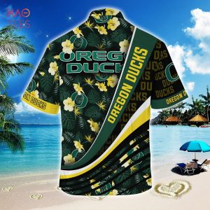 [TRENDING] Oregon Ducks  Summer Hawaiian Shirt, With Tropical Flower Pattern For Fans