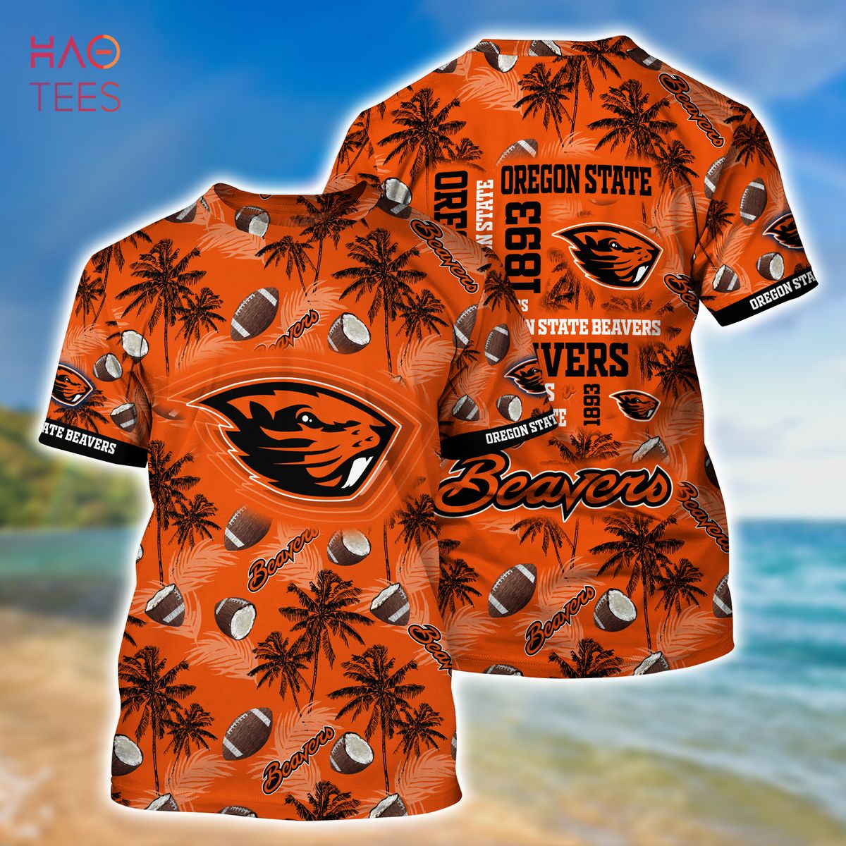 Retro Aloha NCAA Oregon State Beavers Hawaiian Shirt Custom Name Best Gift  For Dad
