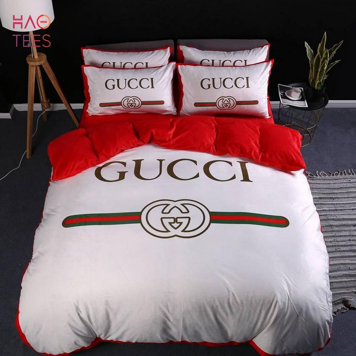 Gucci Floral Printing Cotton Bedding Set Luxury Store