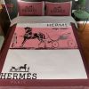 Hermes Designer Bedding Set Flower Stripe Hermes Designer Bedding Set Flower Stripe