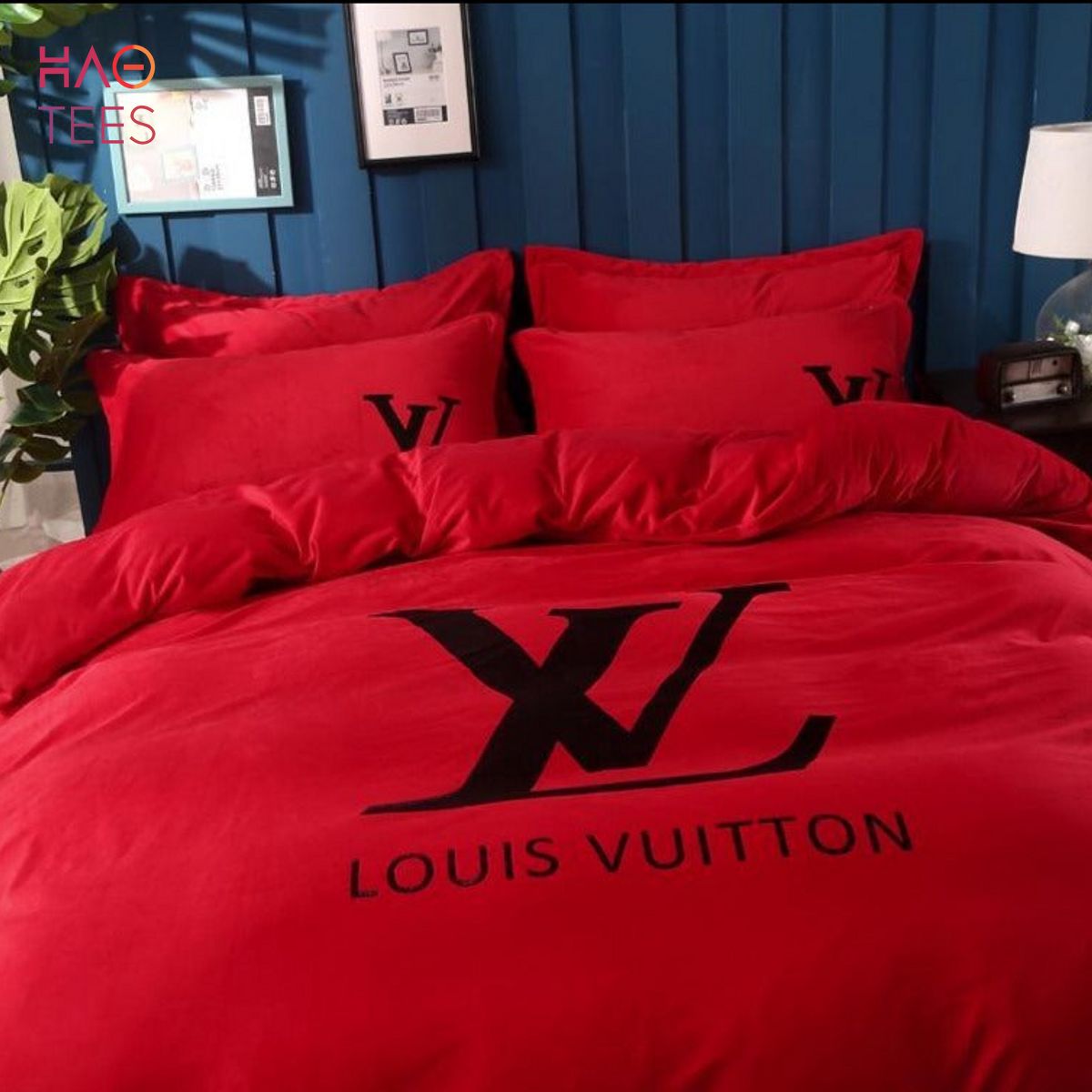 LV High Quality Bedding Set Reactive Printing Luxury Store