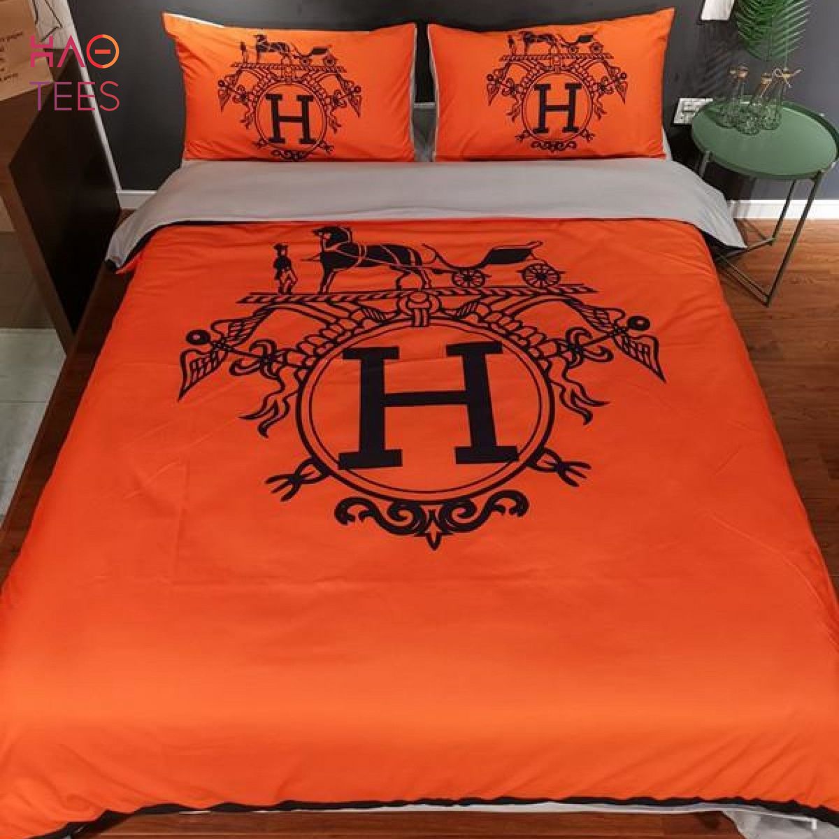 NEW Hermes Designer Cotton set Duvet Cover Bedding Set