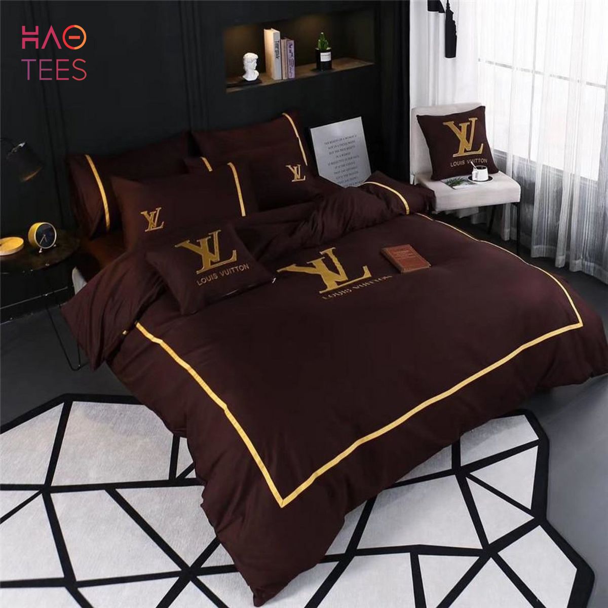 NEW LV Embroidery Duvet Cover Bedding Sets