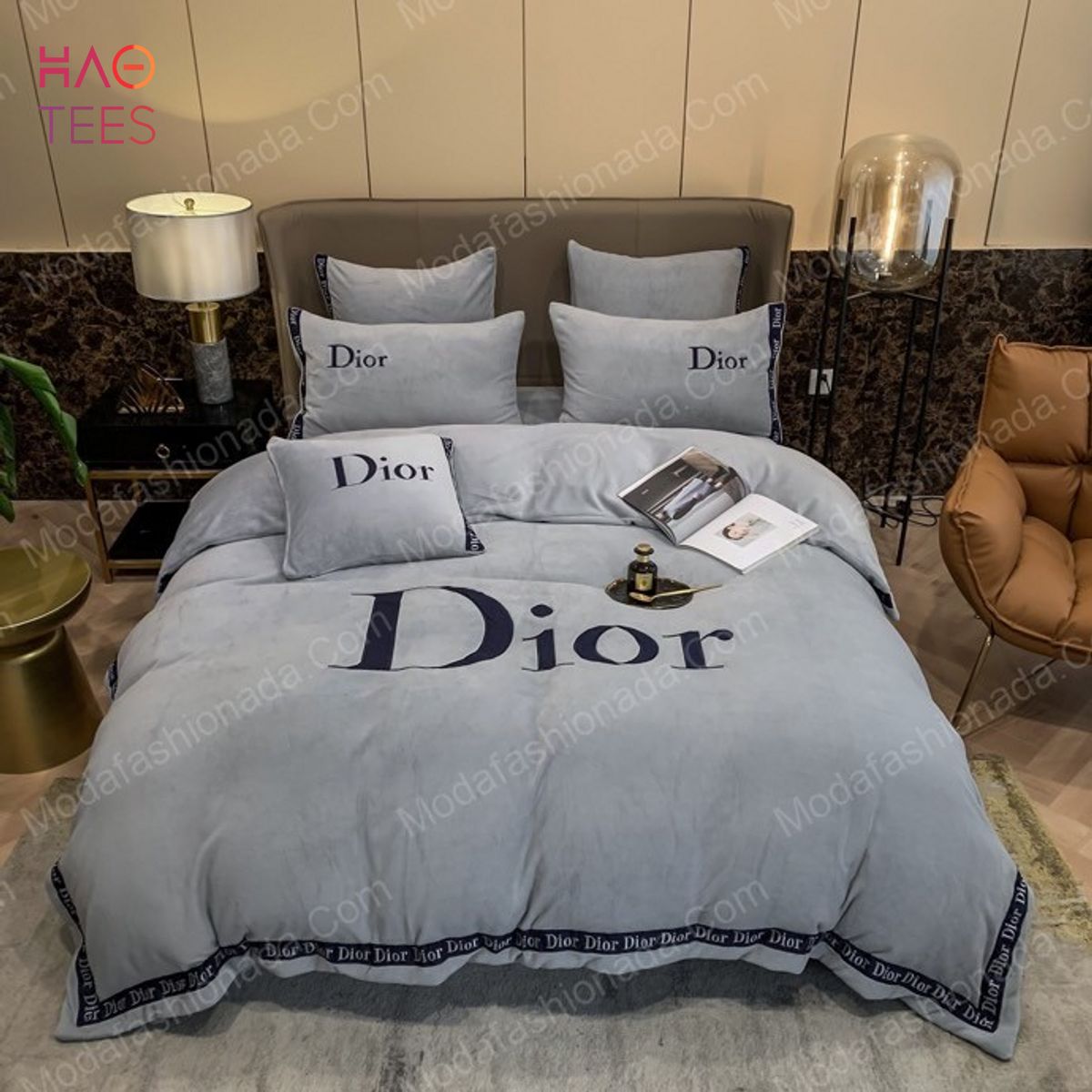 Christian Dior Logo Luxury Bedding Set