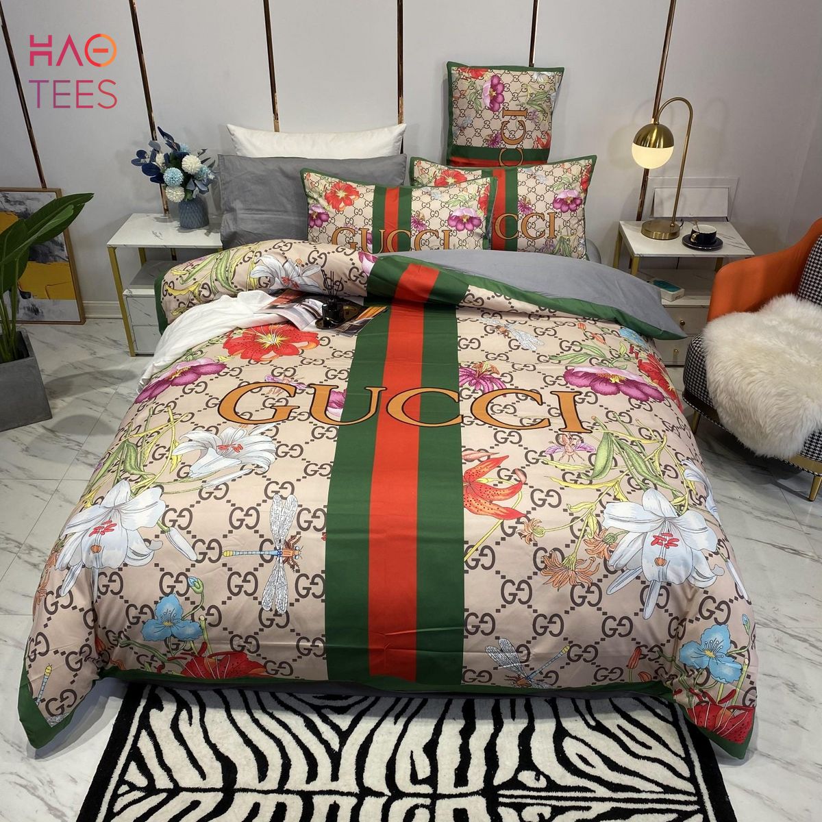 Gucci Floral Bedding Set