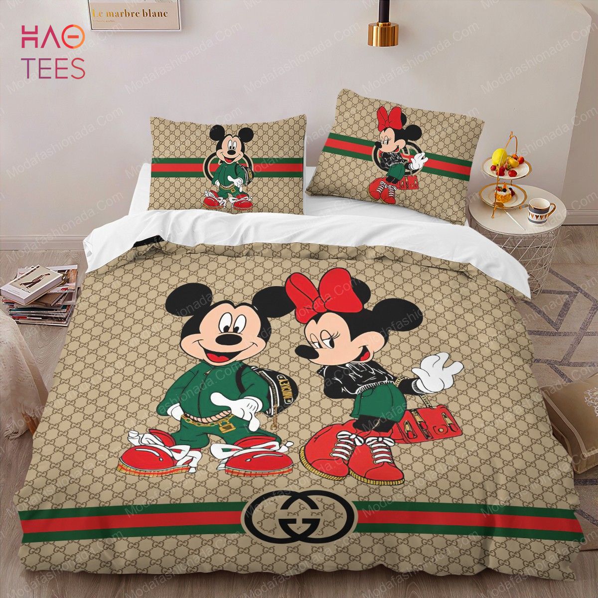 Gucci Mickey Mouse Bed Set Bedding Sets