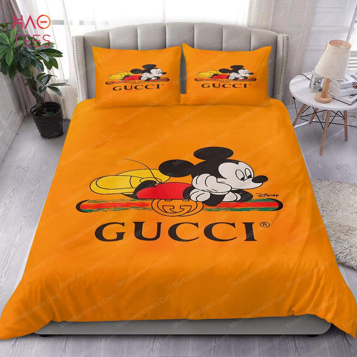 Gucci Mickey Mouse Wallpapers Brands Bedding Set