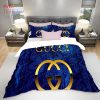Gucci Word Surrounded By Butterfly And Flowers Brands Bedding Set