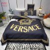 Luxury Versace Grey Logo Brands Bedding Set Luxury Versace Grey Logo Brands Bedding Set