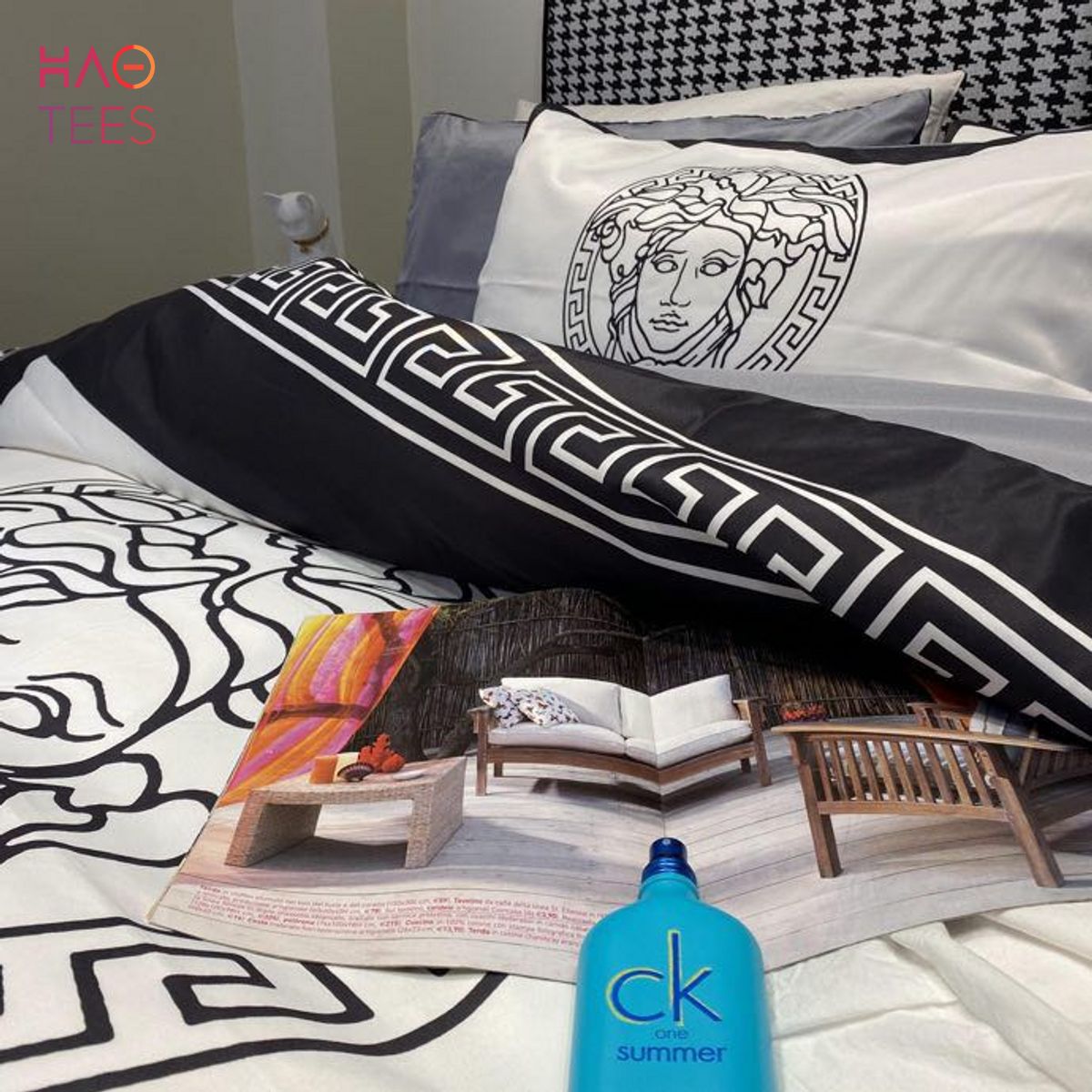 Versace Black White Bedding Set