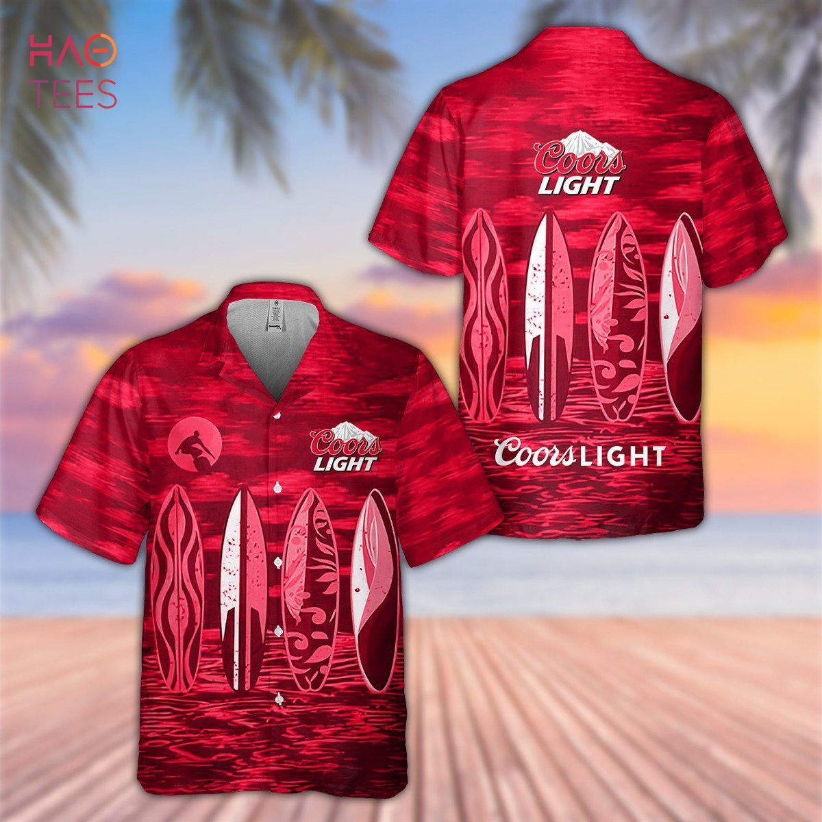 Coors Light Beer All Over Print 3D Hawaiian Shirt Coors Light Beer All Over Print 3D Hawaiian Shirt