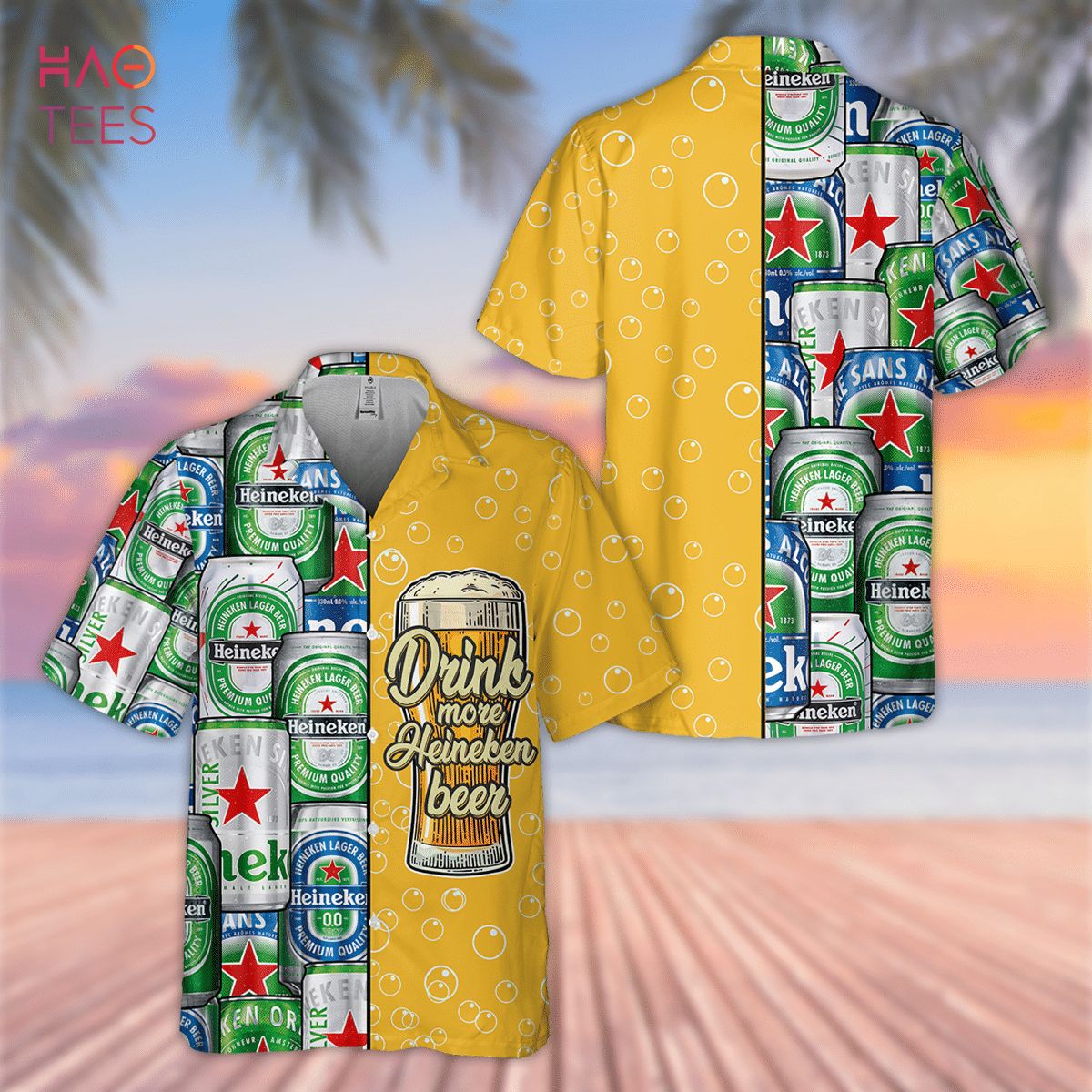 Miller Lite Hawaiian Beach Pattern Shirt Hawaii Beer Shirt Miller Lite  Hawaiian Summer Shirt Miller Lite Aloha Shirt Gift