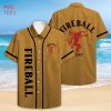 Fireball Cinnamon Whisky All Over Print 3D Hawaiian Shirt