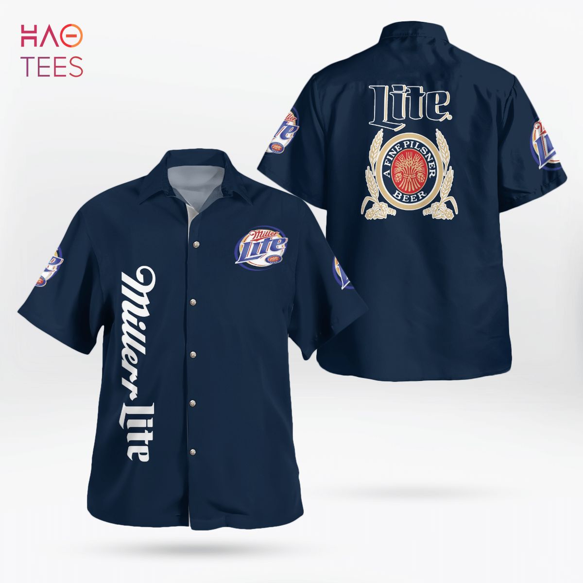 Miller Lite All Over Print 3D Hawaiian Shirt Limited Edition Miller Lite All Over Print 3D Hawaiian Shirt Limited Edition