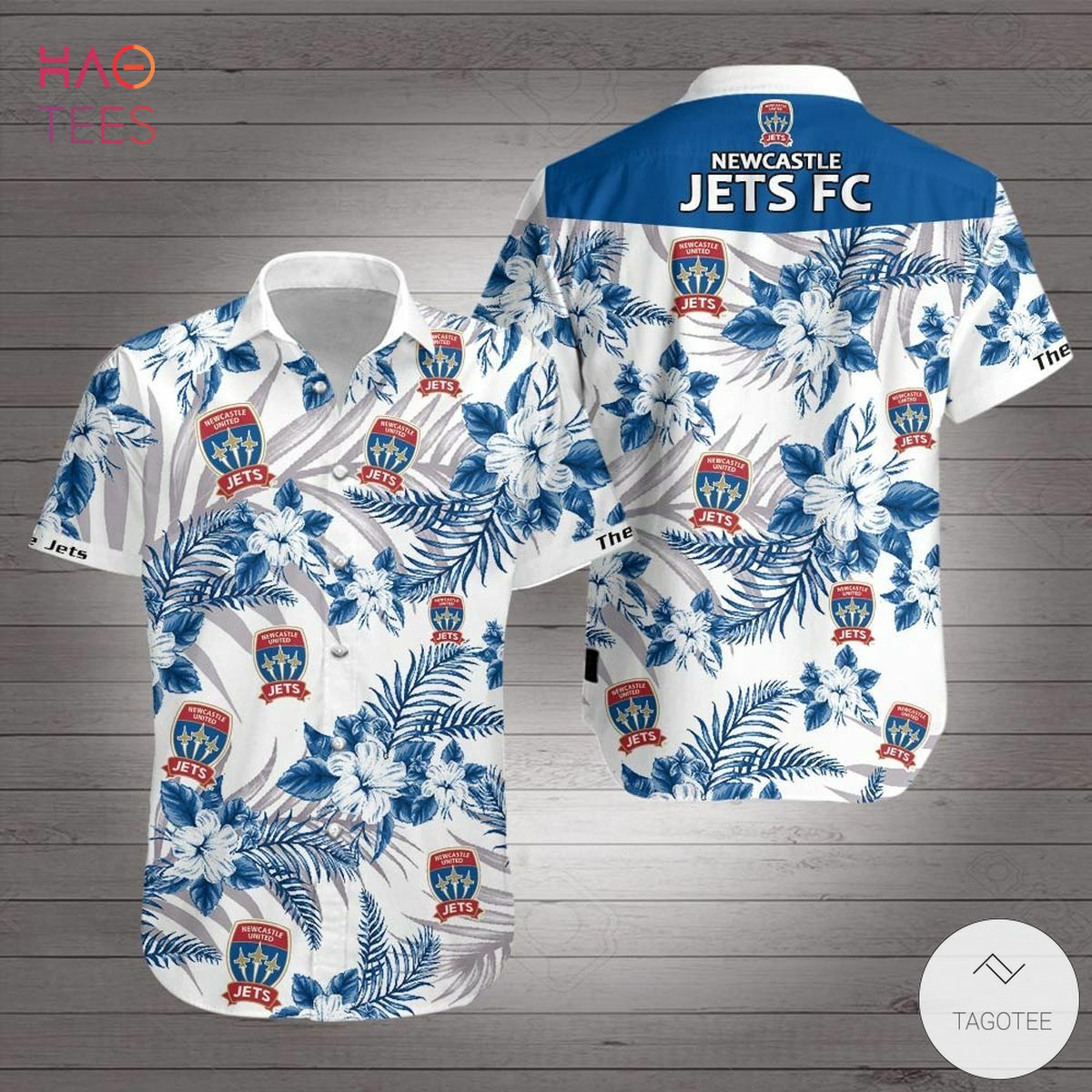 Newcastle Jets FC Hawaiian Shirt Newcastle Jets FC Hawaiian Shirt
