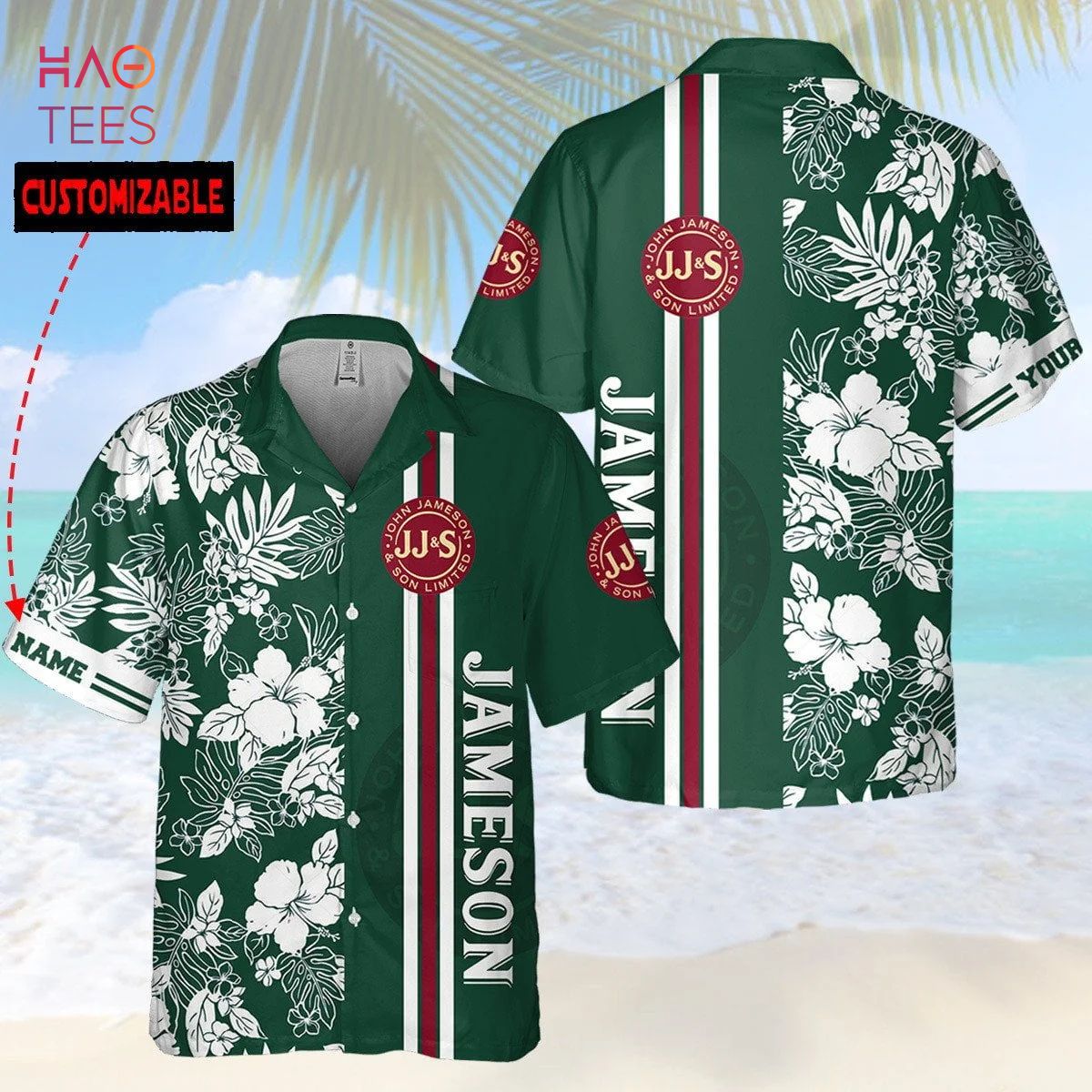 Personalized Jameson Irish Whiskey All Over Print 3D Hawaiian Shirt Personalized Jameson Irish Whiskey All Over Print 3D Hawaiian Shirt