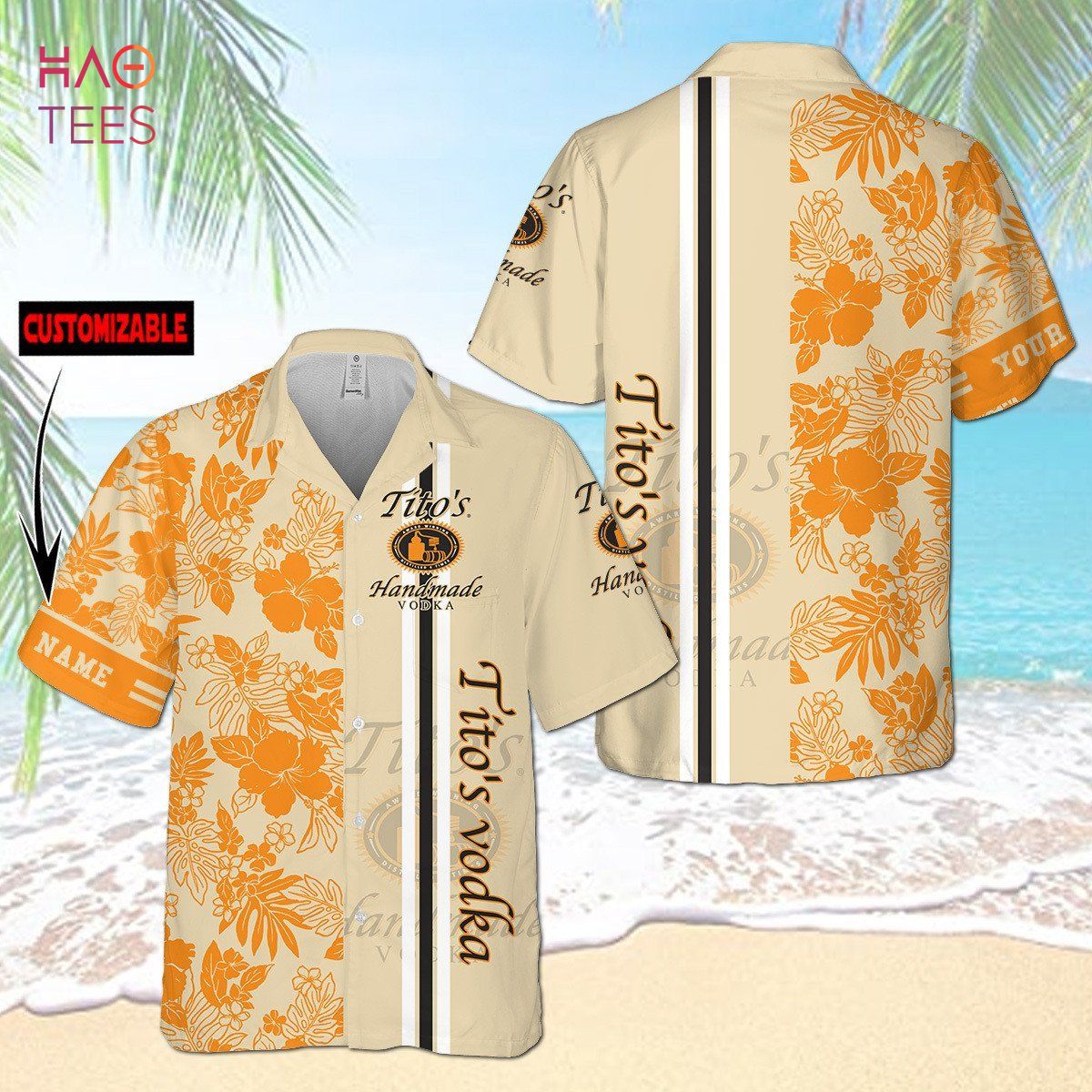 Personalized Tito's Handmade Vodka All Over Print 3D Hawaiian Shirt Personalized Tito's Handmade Vodka All Over Print 3D Hawaiian Shirt