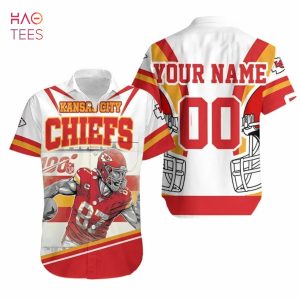 Travis Kelce 87 Kansas City Chiefs Afc West Champions Super Bowl 2022 Personalized Hawaiian Shirt